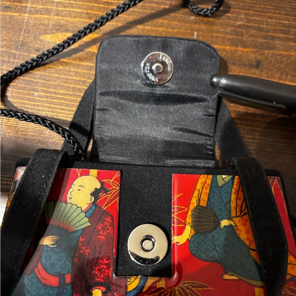 Angela Frascone Vintage Japanese Art Print Handbag - Rare & Artistic - Picture 7 of 13